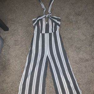 Cropped leg summer jumpsuit